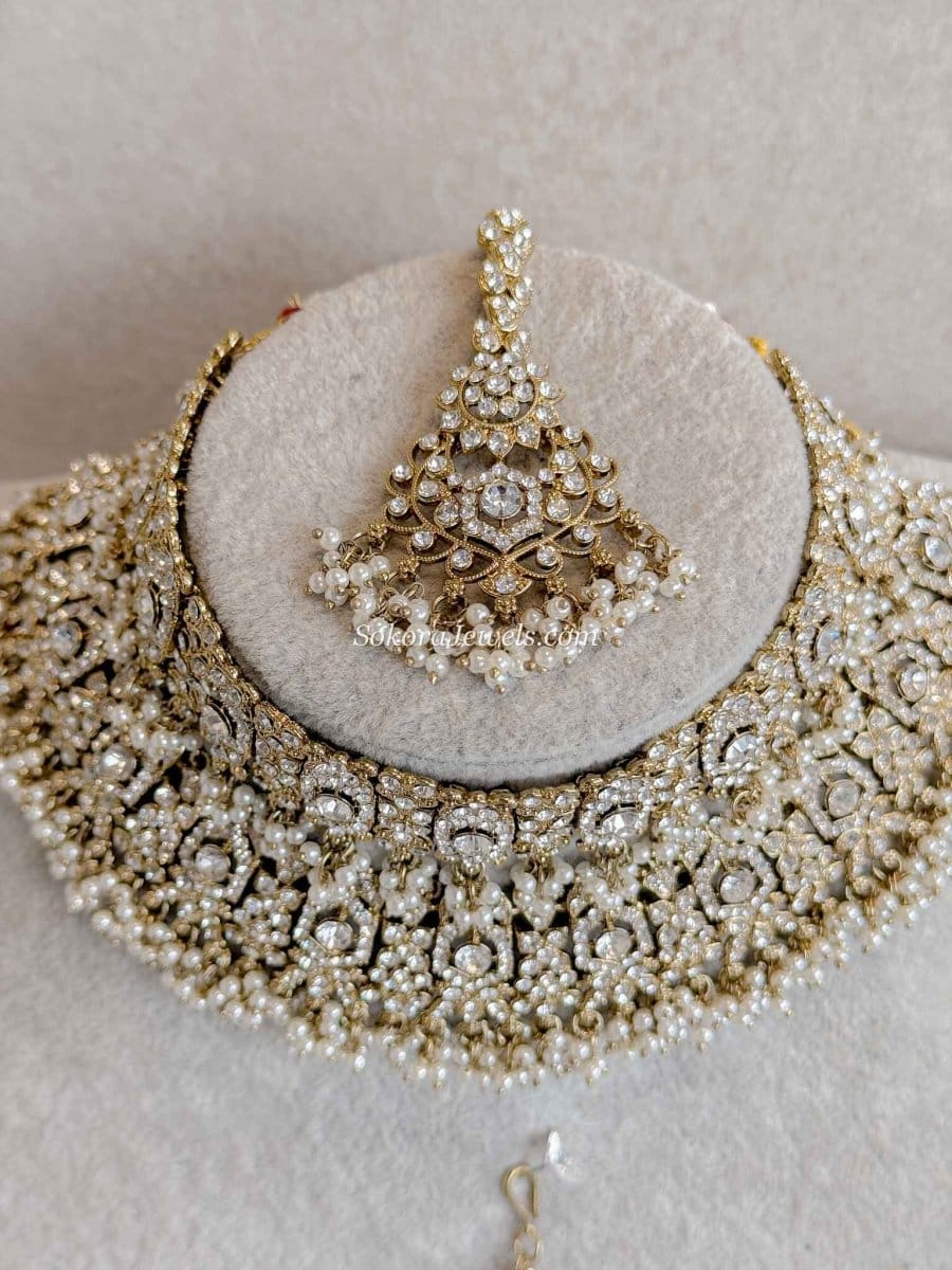 Sofura Bridal Set - Pearl - SOKORA JEWELSSofura Bridal Set - Pearlnecklace sets