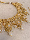 Sona Bright Gold Necklace Set - SOKORA JEWELSSona Bright Gold Necklace Set