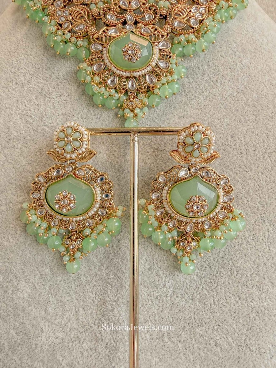 Srishti Faux Kundan Choker Set - SOKORA JEWELSSrishti Faux Kundan Choker Set