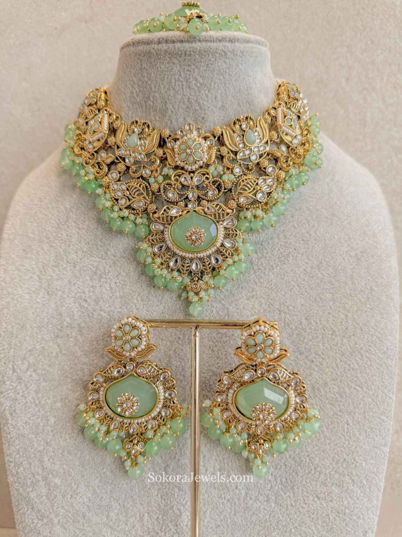 Srishti Faux Kundan Choker Set - SOKORA JEWELSSrishti Faux Kundan Choker Set