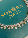 Staara Diamante Necklace Set - Gold/Clear - SOKORA JEWELSStaara Diamante Necklace Set - Gold/ClearNECKLACE SETS