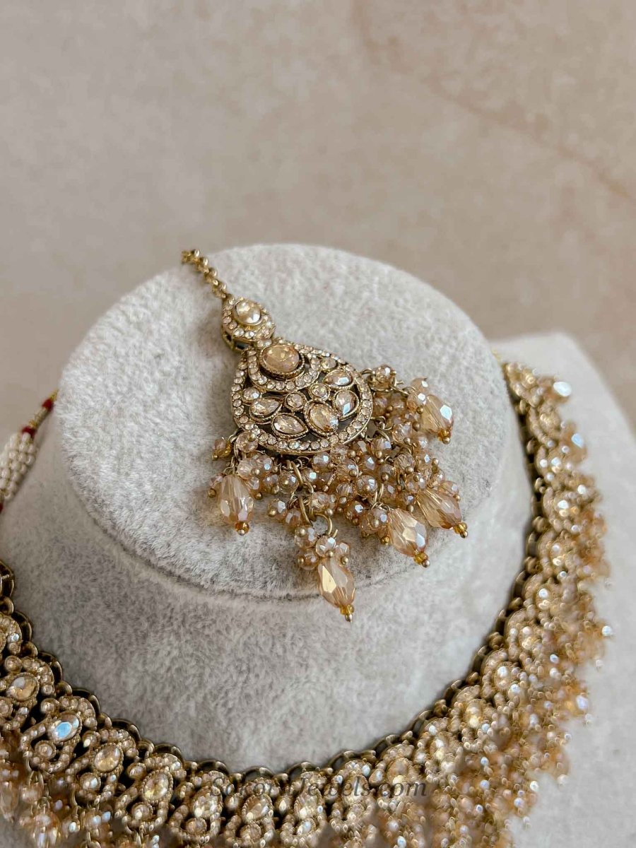 Statement Golden Tassel Choker Set - SOKORA JEWELSStatement Golden Tassel Choker SetNECKLACE SETS