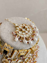 Statement Luxury Ruby Kundan Bridal Choker Set – Heritage Collection - SOKORA JEWELSStatement Luxury Ruby Kundan Bridal Choker Set – Heritage Collection