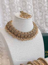 Subarna 4 Piece Jewelry Set Box - Golden - SOKORA JEWELSSubarna 4 Piece Jewelry Set Box - Golden