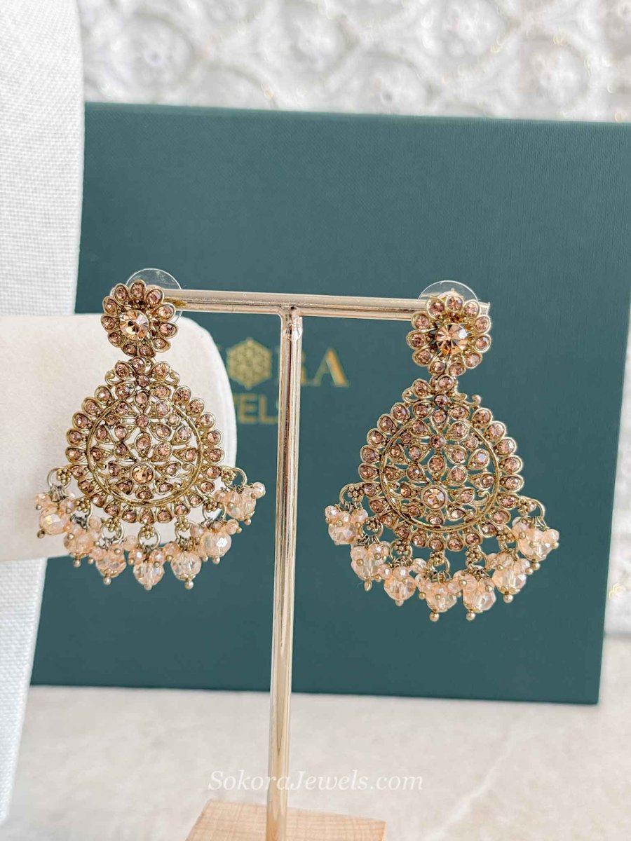 Subarna 4 Piece Jewelry Set Box - Golden - SOKORA JEWELSSubarna 4 Piece Jewelry Set Box - Golden