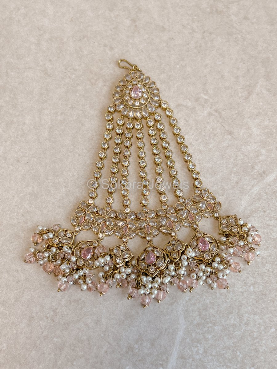 Sukhi Jhumar - Light Pink - SOKORA JEWELSSukhi Jhumar - Light Pink