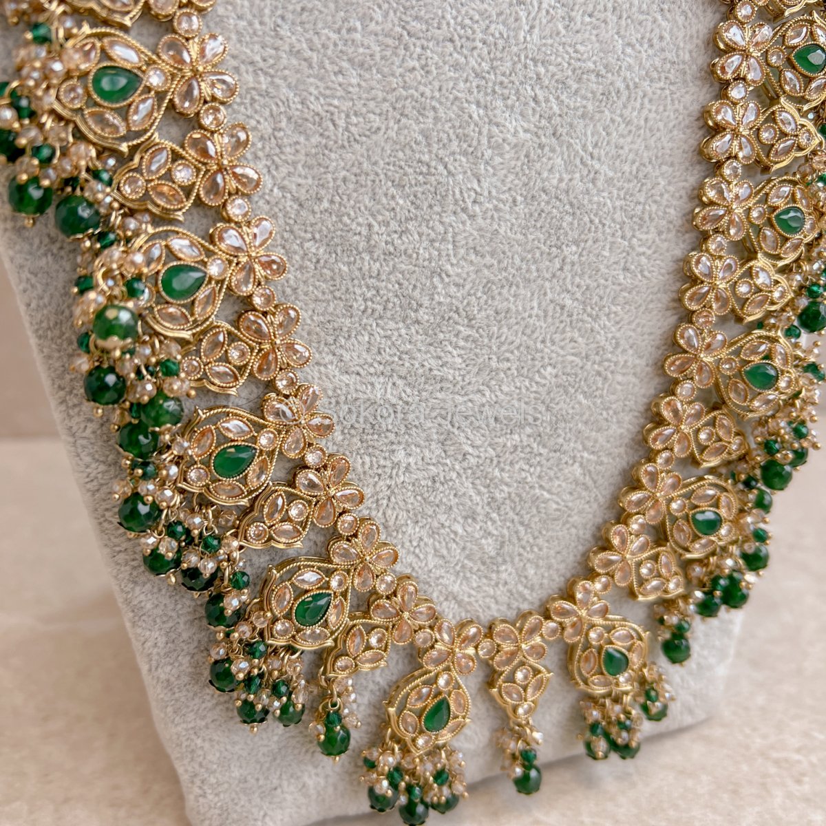 Sukhi Long Necklace - Green - SOKORA JEWELSSukhi Long Necklace - Green