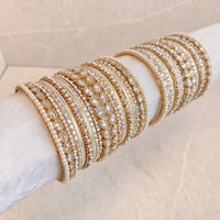 Sukhi Luxury Bangle Set - Clear - SOKORA JEWELSSukhi Luxury Bangle Set - ClearBANGLES