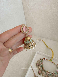 Sulayha Pastel Bridal Jewellery Set - SOKORA JEWELSSulayha Pastel Bridal Jewellery Set