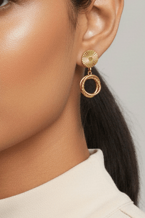 Surya Drop Hoops - SOKORA JEWELSSurya Drop Hoops