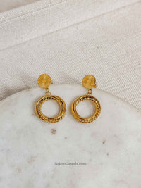 Surya Drop Hoops - SOKORA JEWELSSurya Drop Hoops