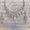 Swati Diamante Set - Light Pink - SOKORA JEWELSSwati Diamante Set - Light PinkNECKLACE SETS