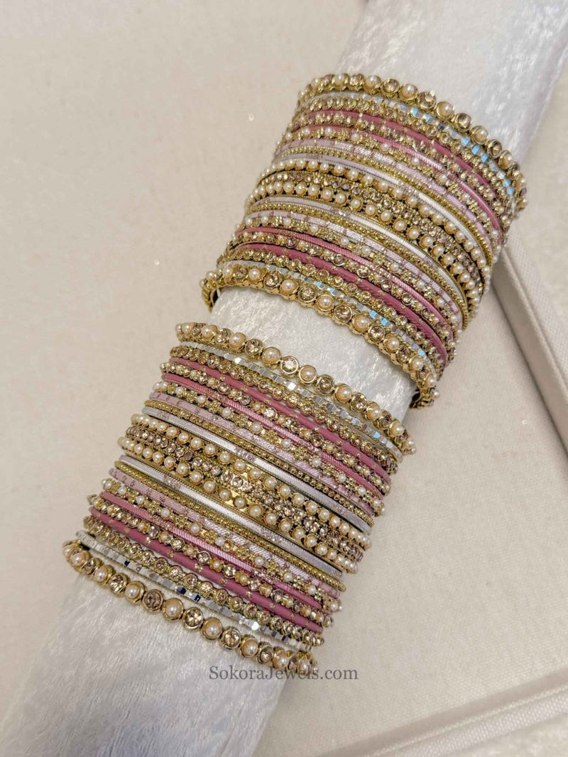 Sweet Dreams Bangle Sets - Pastel (4 Colour Options) - SOKORA JEWELSSweet Dreams Bangle Sets - Pastel (4 Colour Options)BANGLES