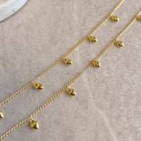 SweetHeart Anklets - Gold - SOKORA JEWELSSweetHeart Anklets - Gold