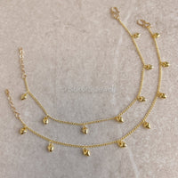 SweetHeart Anklets - Gold - SOKORA JEWELSSweetHeart Anklets - Gold