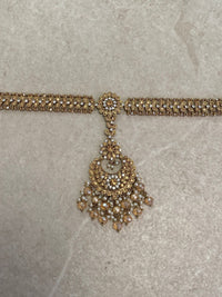 Antique Gold Mathapatti - Champagne