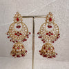 Taara Long Earrings - Maroon - SOKORA JEWELSTaara Long Earrings - Maroon