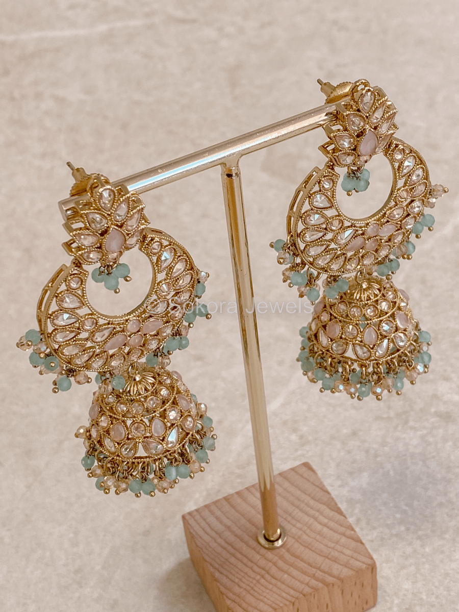 Taara Long Earrings - Pastels - SOKORA JEWELSTaara Long Earrings - Pastels