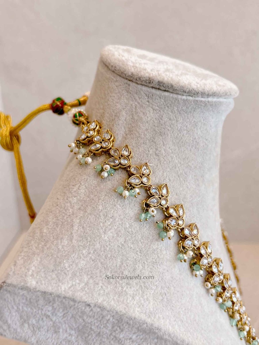Taara Long Necklace - Pastel Clear - SOKORA JEWELSTaara Long Necklace - Pastel Clear