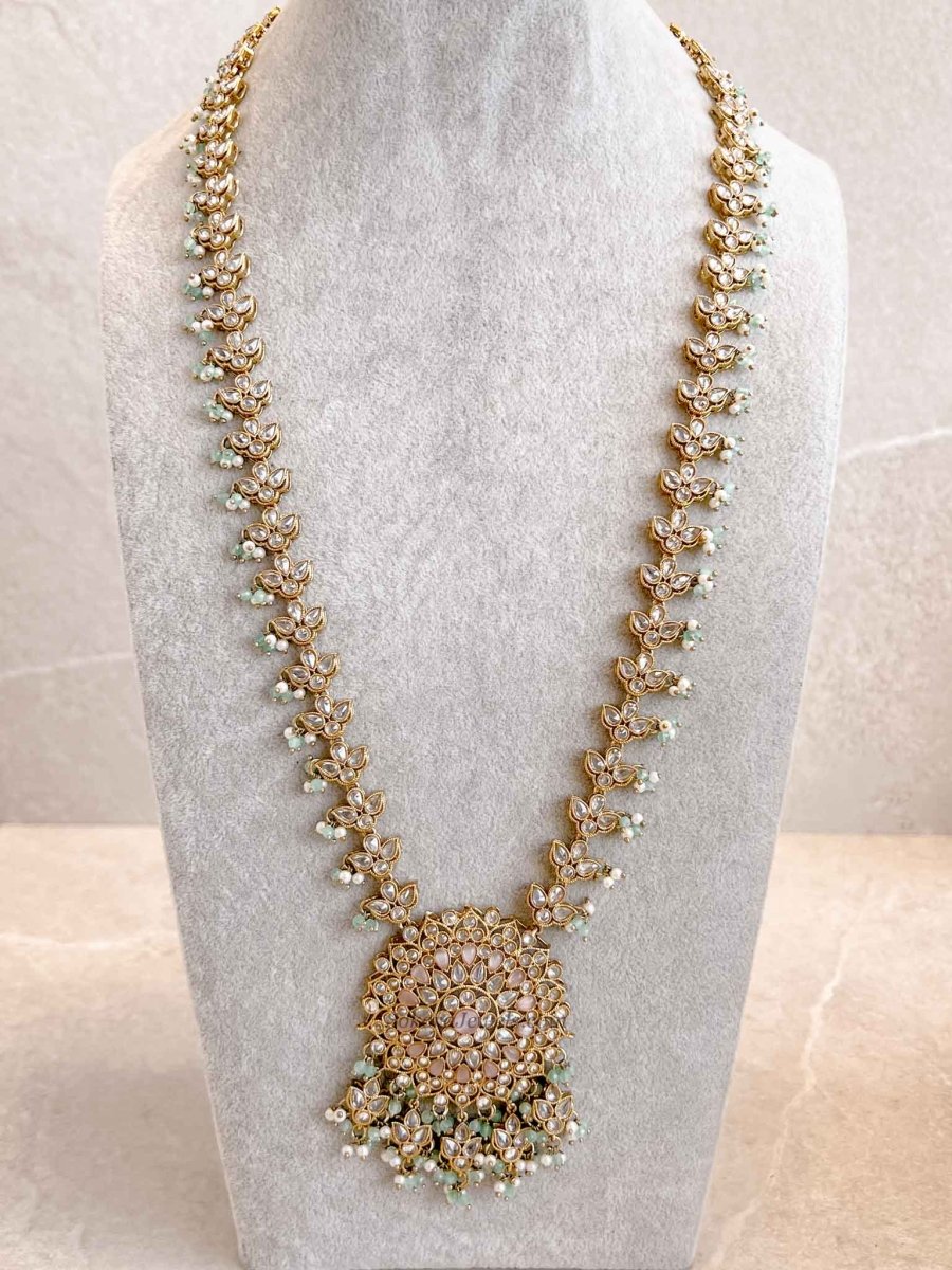 Taara Long Necklace - Pastel Clear - SOKORA JEWELSTaara Long Necklace - Pastel Clear