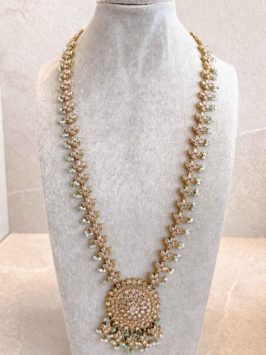Taara Long Necklace - Pastel Clear - SOKORA JEWELSTaara Long Necklace - Pastel Clear