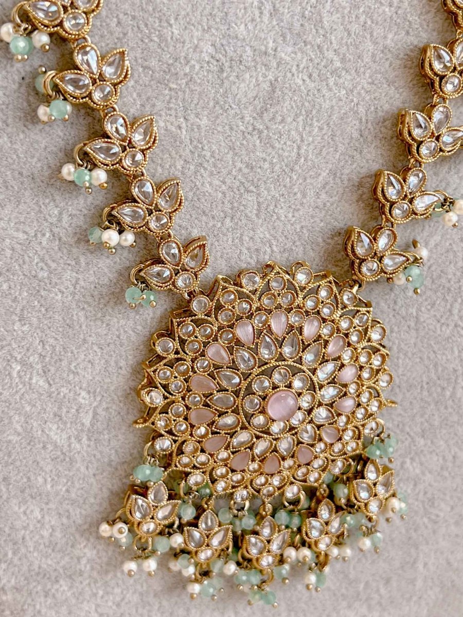 Taara Long Necklace - Pastel Clear - SOKORA JEWELSTaara Long Necklace - Pastel Clear
