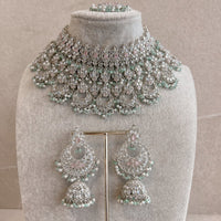 Taara Silver Bridal set - Pastels - SOKORA JEWELSTaara Silver Bridal set - Pastels