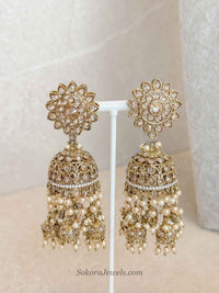 Tasselled Jhumka Charm Earrings - SOKORA JEWELSTasselled Jhumka Charm Earrings