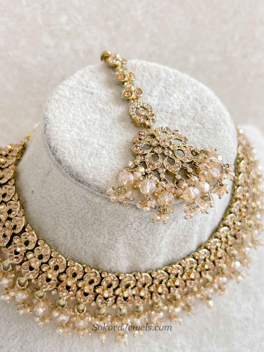 Teah Golden Necklace sets - SOKORA JEWELSTeah Golden Necklace sets
