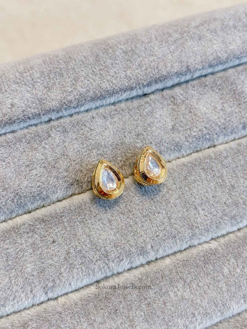 Teardrop Shape Kundan Tops - SOKORA JEWELSTeardrop Shape Kundan Tops