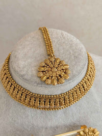 Temple Heritage Gold Choker Set - SOKORA JEWELSTemple Heritage Gold Choker SetNECKLACE SETS