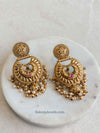 Temple Jhumka Earrings - SOKORA JEWELSTemple Jhumka Earringsstuds and tops