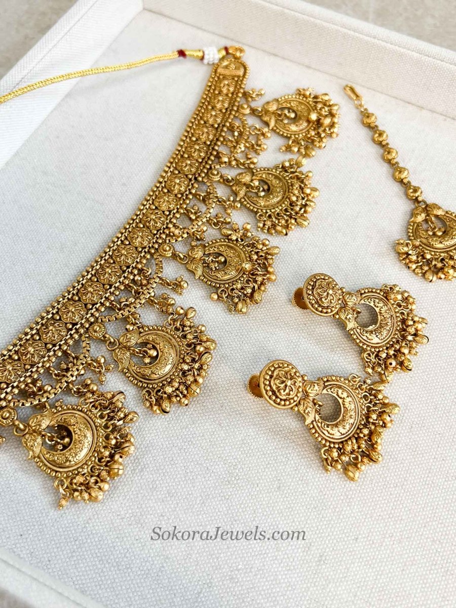 Temple Layered Choker Set - SOKORA JEWELSTemple Layered Choker Set