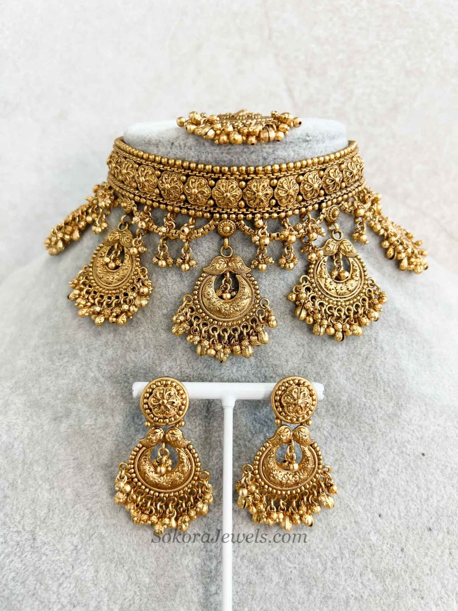 Temple Layered Choker Set - SOKORA JEWELSTemple Layered Choker Set