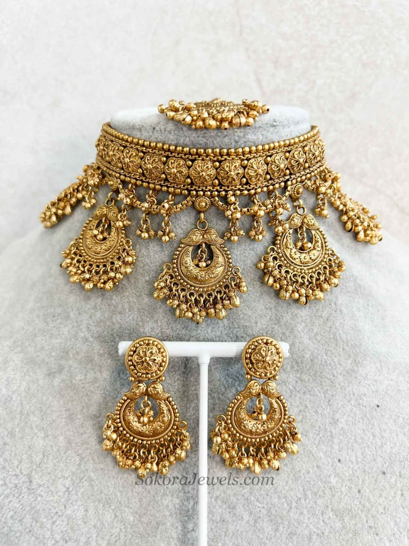 Temple Layered Choker Set - SOKORA JEWELSTemple Layered Choker Set