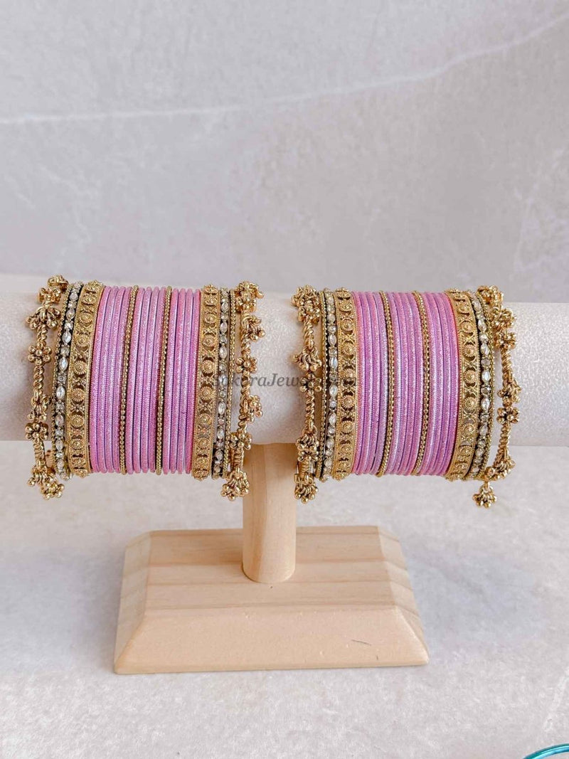 Temple Style Bangles Set - SOKORA JEWELSTemple Style Bangles SetBANGLES
