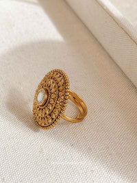 Temple Style Gold and Gem Ring - SOKORA JEWELSTemple Style Gold and Gem RingRING