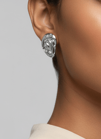 Textured Pebble Earrings - SOKORA JEWELSTextured Pebble Earrings