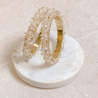 Thanjina Beaded Cluster Bangles - 6 Colour Options - SOKORA JEWELSThanjina Beaded Cluster Bangles - 6 Colour OptionsBANGLES