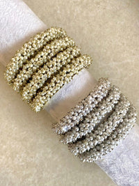 Thanjina Cluster Pearl Kada Bangles - 2 Colour Options - SOKORA JEWELSThanjina Cluster Pearl Kada Bangles - 2 Colour OptionsBANGLES