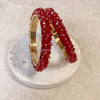 Thanjina Beaded Cluster Bangles - 6 Colour Options