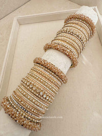 Thanjina Golden Bangle stack - SOKORA JEWELSThanjina Golden Bangle stackBANGLES