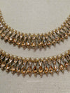 Thick Golden and Pearl Anklets - SOKORA JEWELSThick Golden and Pearl Anklets