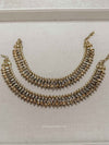 Thick Golden and Pearl Anklets - SOKORA JEWELSThick Golden and Pearl Anklets