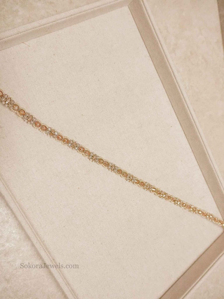 Thin Antique Gold Waist chain - SOKORA JEWELSThin Antique Gold Waist chain
