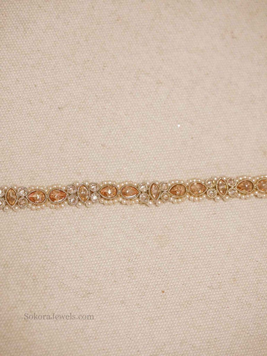Thin Antique Gold Waist chain - SOKORA JEWELSThin Antique Gold Waist chain