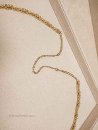 Thin Antique Gold Waist chain - SOKORA JEWELSThin Antique Gold Waist chain