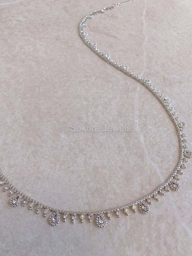 Thin Silver Waist chain - SOKORA JEWELSThin Silver Waist chain