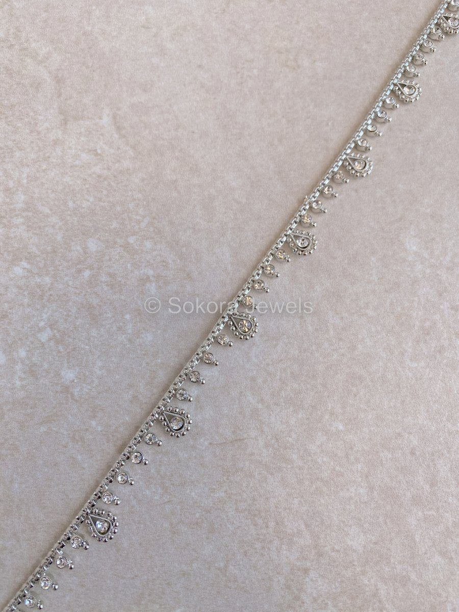 Thin Silver Waist chain - SOKORA JEWELSThin Silver Waist chain