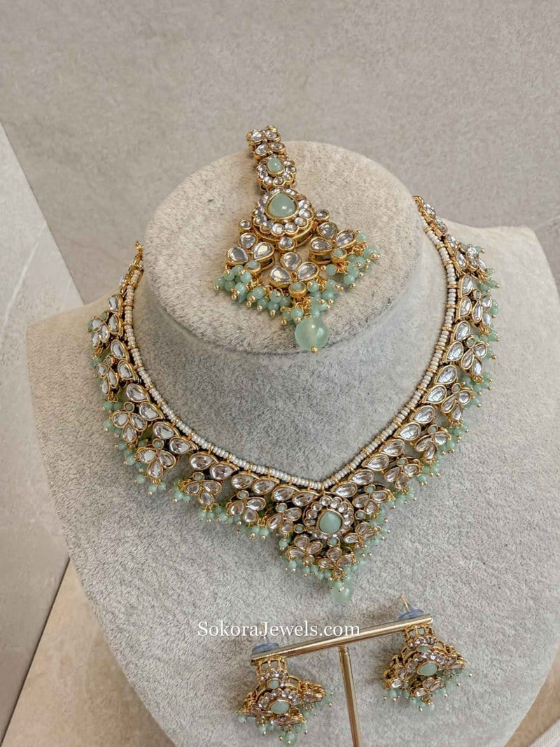 Tia Faux Kundan Sets - SOKORA JEWELSTia Faux Kundan SetsNECKLACE SETS